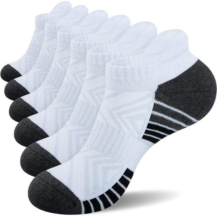 6 Pair Running Anti-Blister Socks – Comfort and Cushioned