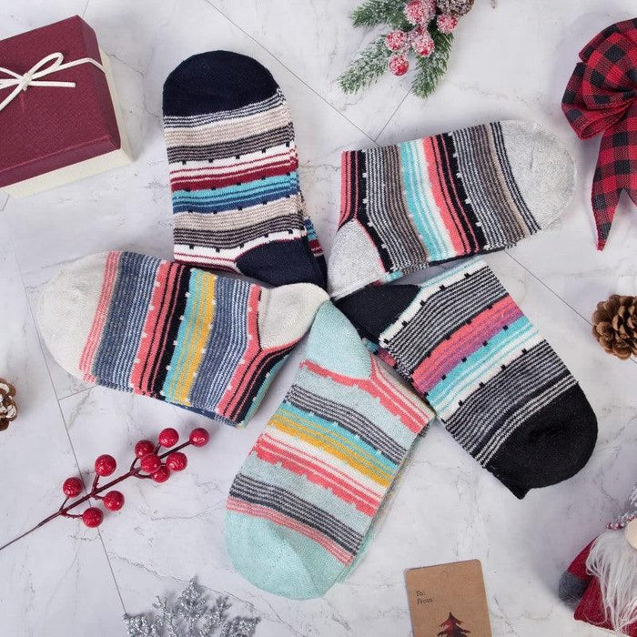 5 Pairs Everyday Cozy Wool Blend Socks – 5 Pairs for Cozy Warmth