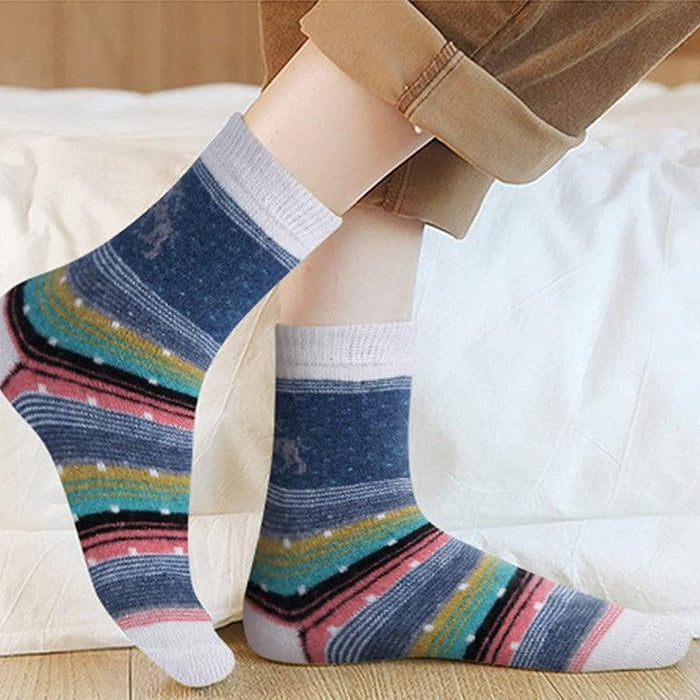 5 Pairs Everyday Cozy Wool Blend Socks – 5 Pairs for Cozy Warmth