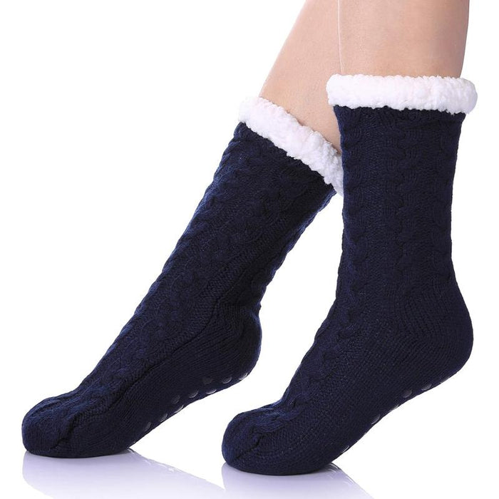 Fuzzy Grippers Diabetic Socks