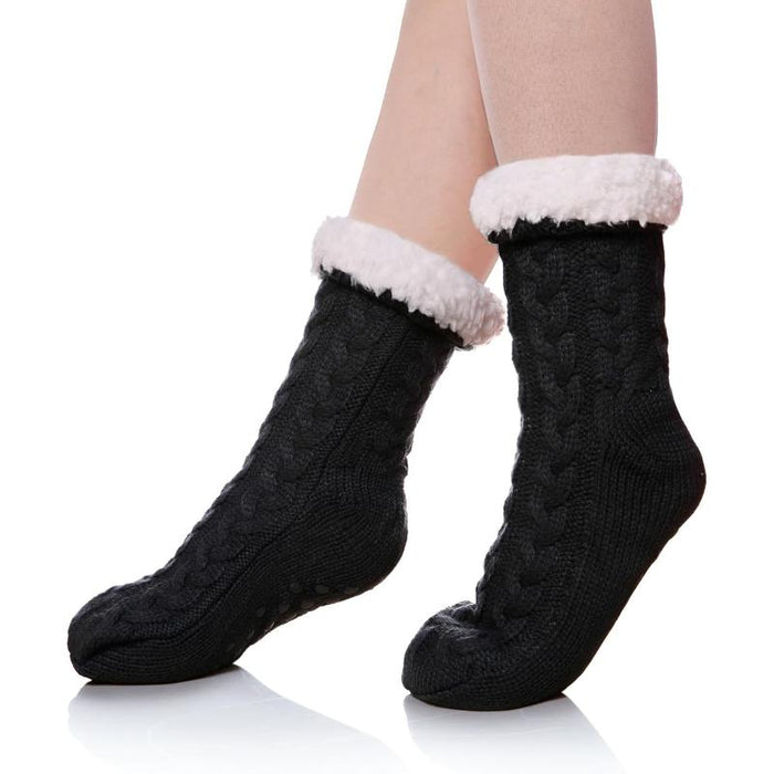 Fuzzy Grippers Diabetic Socks