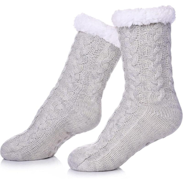 Fuzzy Grippers Diabetic Socks