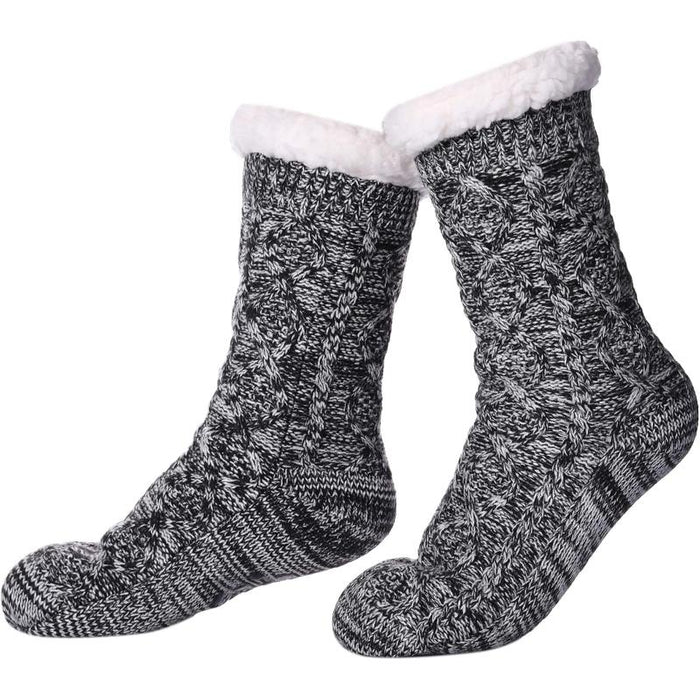 Fuzzy Style Gripper Diabetic Socks