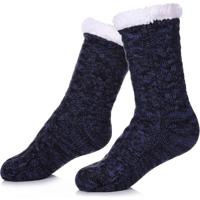 Fuzzy Style Gripper Diabetic Socks