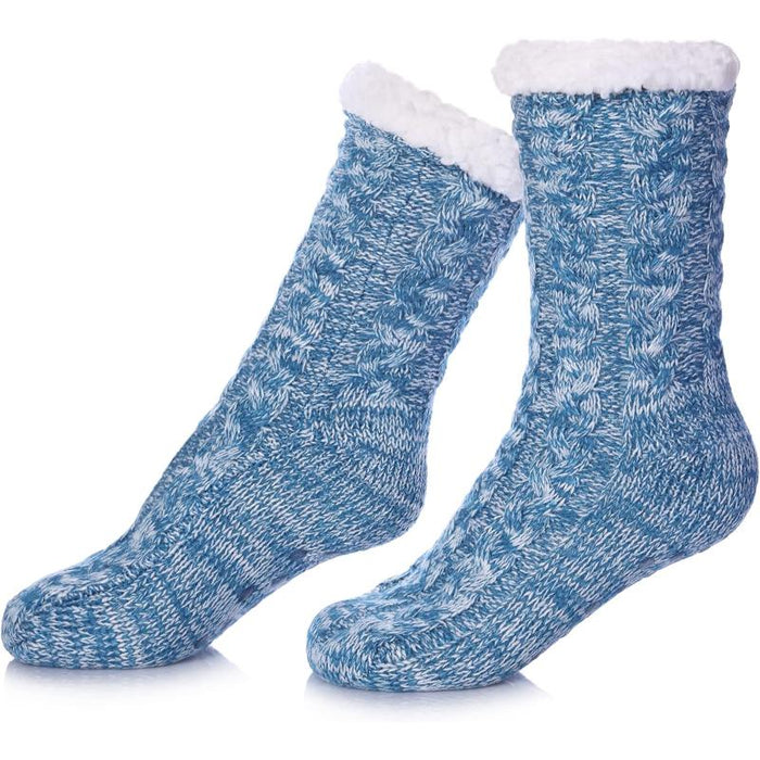 Fuzzy Style Gripper Diabetic Socks