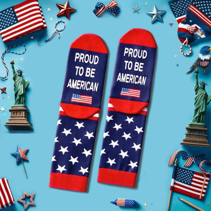 Independence Day Themed Patriotic Socks