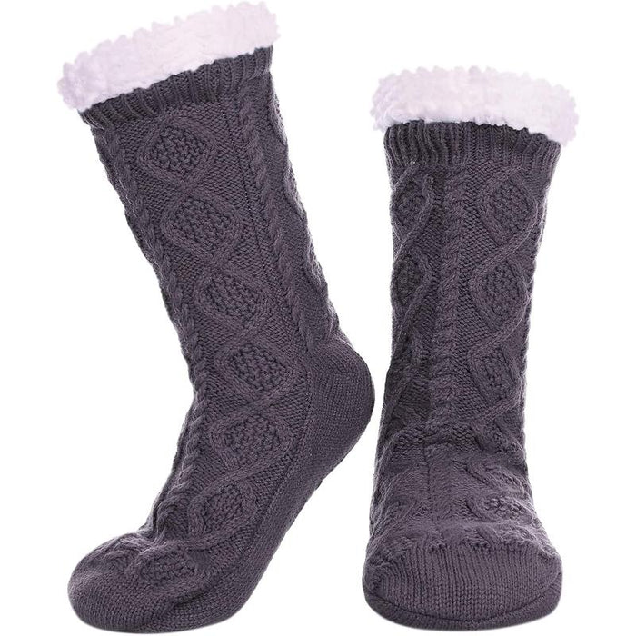 Non Slip Fuzzy Christmas Diabetic Socks