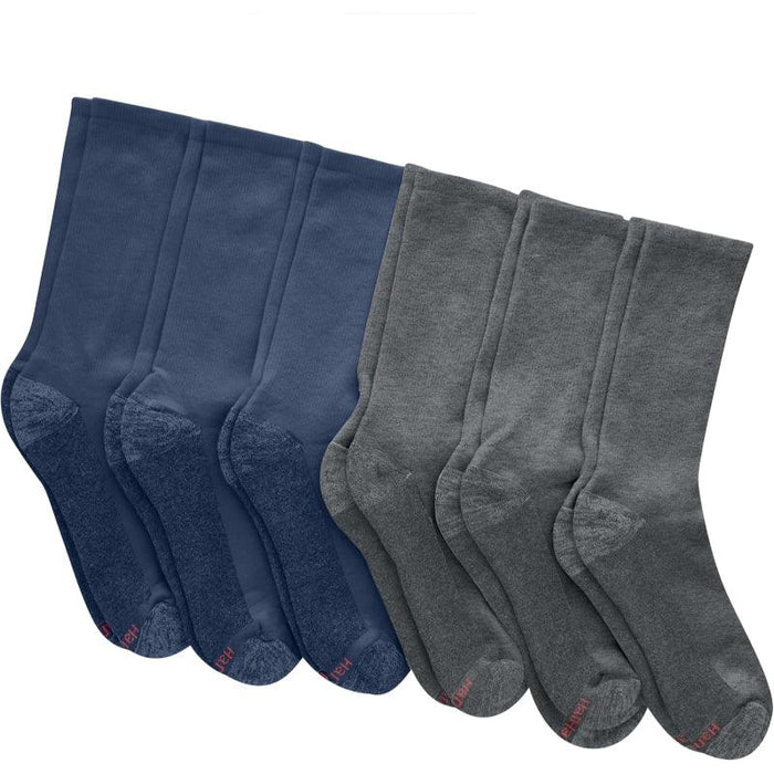 6 Pack Max Cushioned Crew Toe Socks – Comfort and Durability