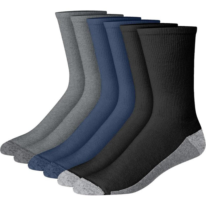 6 Pack Max Cushioned Crew Toe Socks – Comfort and Durability