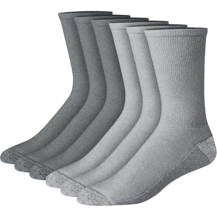 6 Pack Max Cushioned Crew Toe Socks – Comfort and Durability