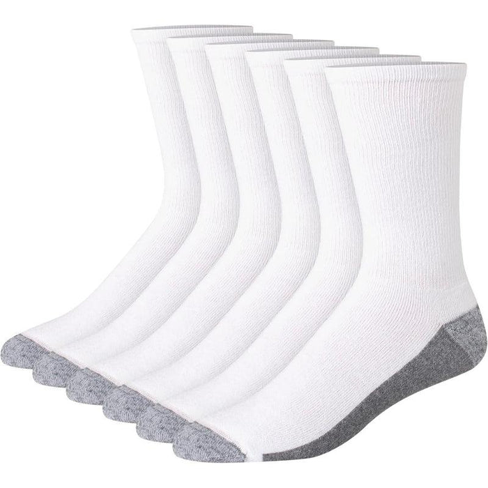 6 Pack Max Cushioned Crew Toe Socks – Comfort and Durability