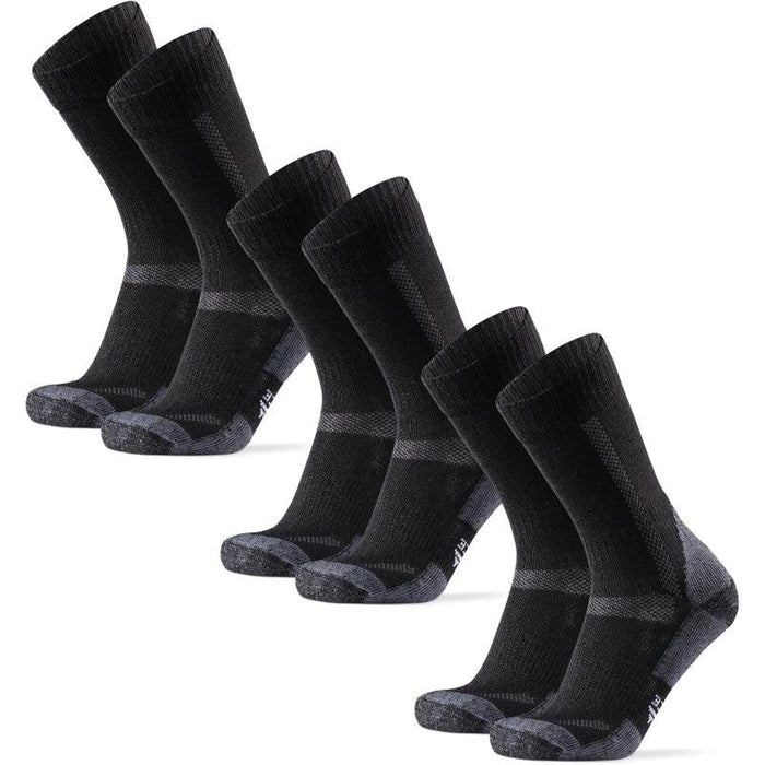 3 Pairs Merino Wool Hiking Socks - Comfort and Stability