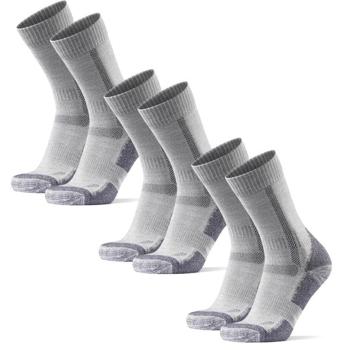 3 Pairs Merino Wool Hiking Socks - Comfort and Stability