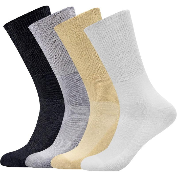 Pack Of 4 Mid Stretch Diabetic Socks