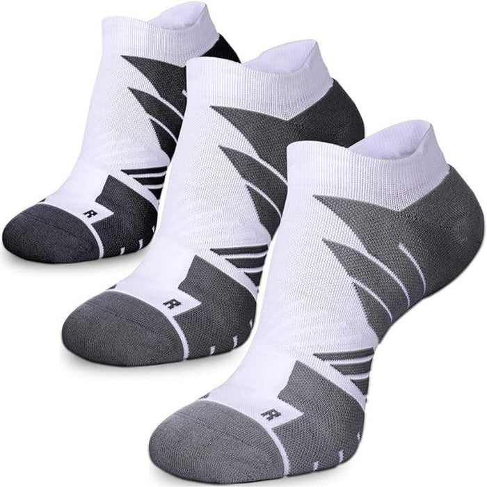 3-Pack Anti-Blister Running Socks - No Show and Comfortable