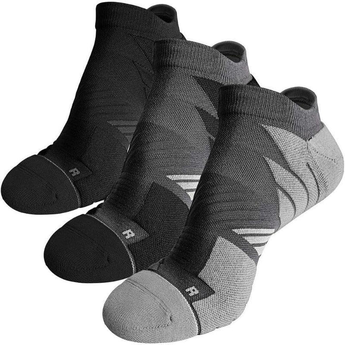 3-Pack Anti-Blister Running Socks - No Show and Comfortable