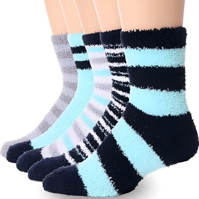 Non Slip Fuzzy Grip Pair Of 5 Diabetic Socks