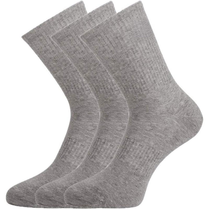 3-Pack Athlete Crew Socks - Odor Resistant and Antimicrobial