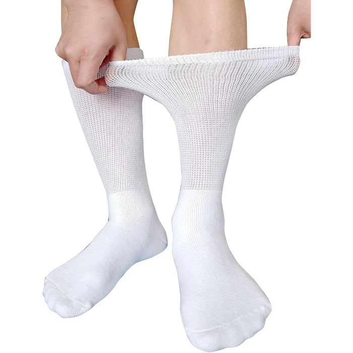 Pack Of 6 Comfy Diabetic Crew Socks