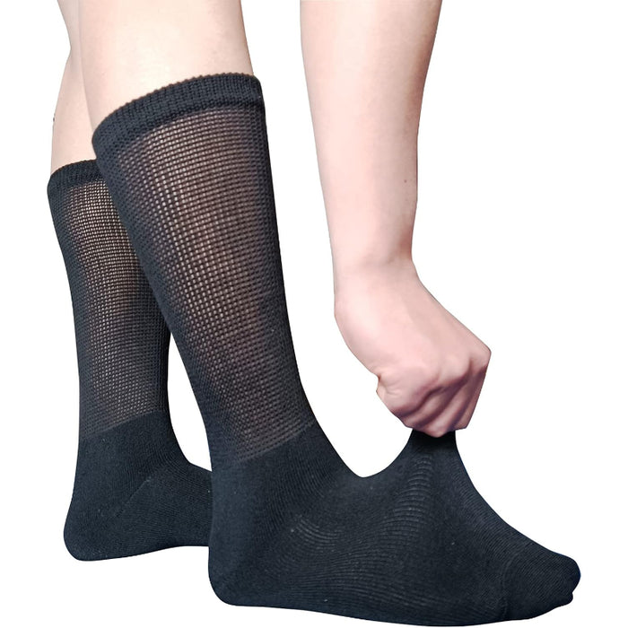 Pack Of 6 Comfy Diabetic Crew Socks