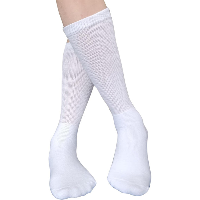 6 Pack Comfy Diabetic Crew Socks – Gentle Fit for Sensitive Feet