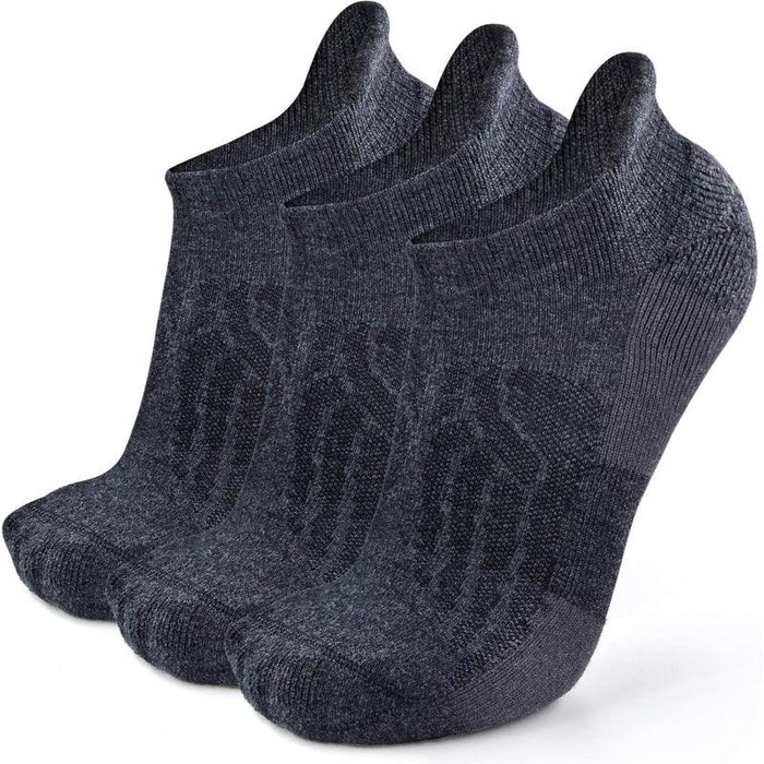 3 Pairs Anti-Blister Merino Wool Socks – Comfort and Support