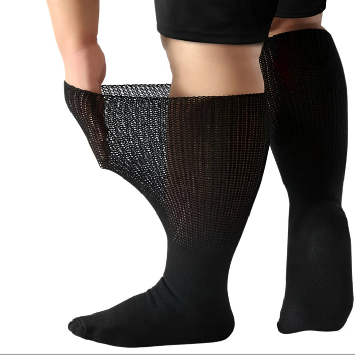 Pack Of 3 Pairs Extra Wide Calf Diabetic Socks