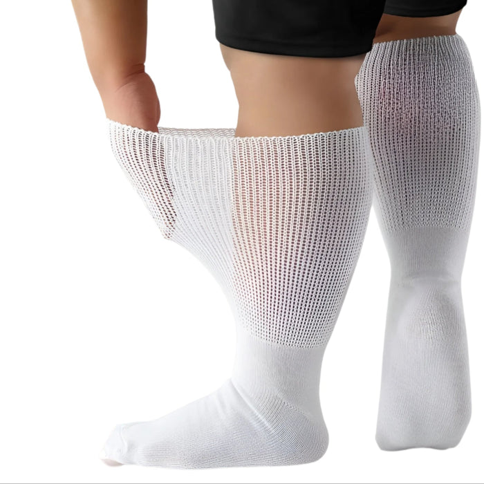 Pack Of 3 Pairs Extra Wide Calf Diabetic Socks