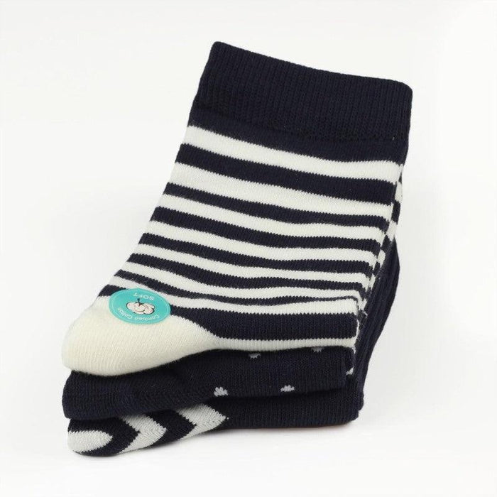 3-Pack Combed Socks - Soft - Breathable and Long-Lasting