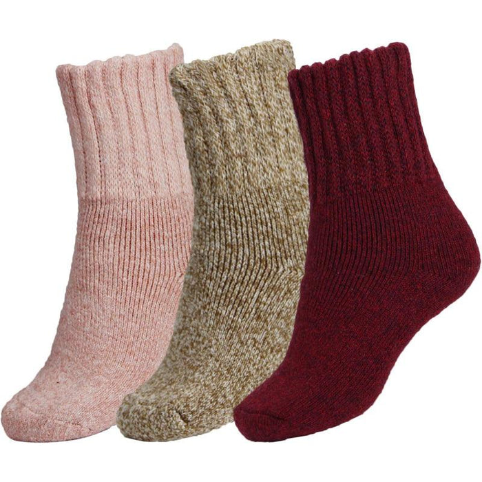 3-Pack Thick Winter Crew Socks - Warm and Cozy