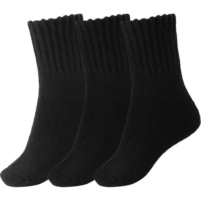 3-Pack Thick Winter Crew Socks - Warm and Cozy