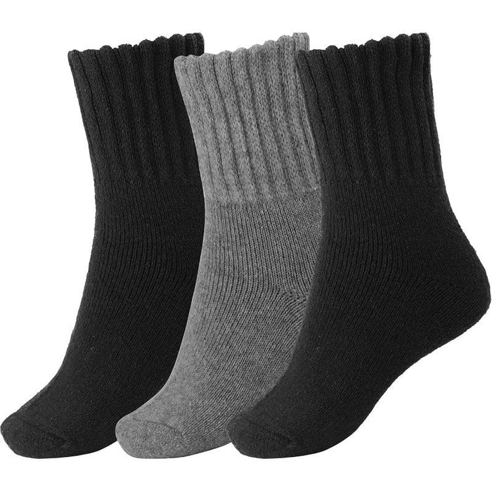 3-Pack Thick Winter Crew Socks - Warm and Cozy