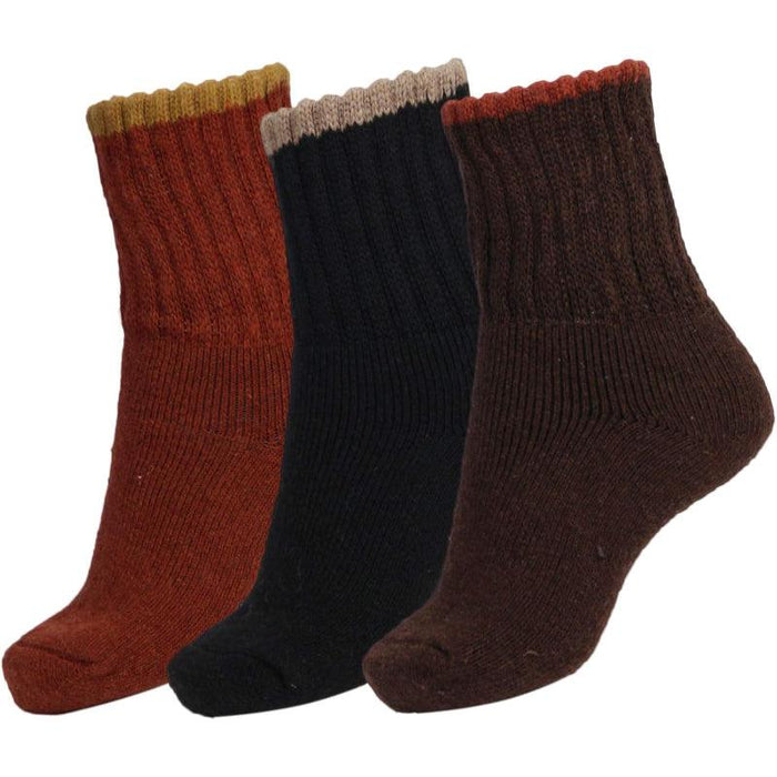 3-Pack Thick Winter Crew Socks - Warm and Cozy