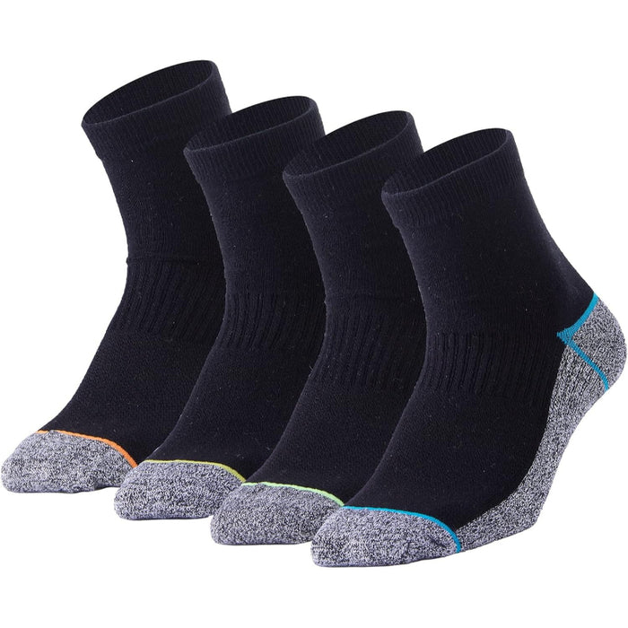 Pack Of 4 Copper Infused Quarter Antimicrobial Socks