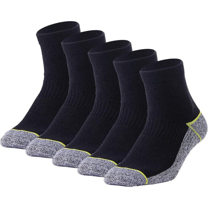 Pack Of 5 Copper Infused Quarter Antimicrobial Socks