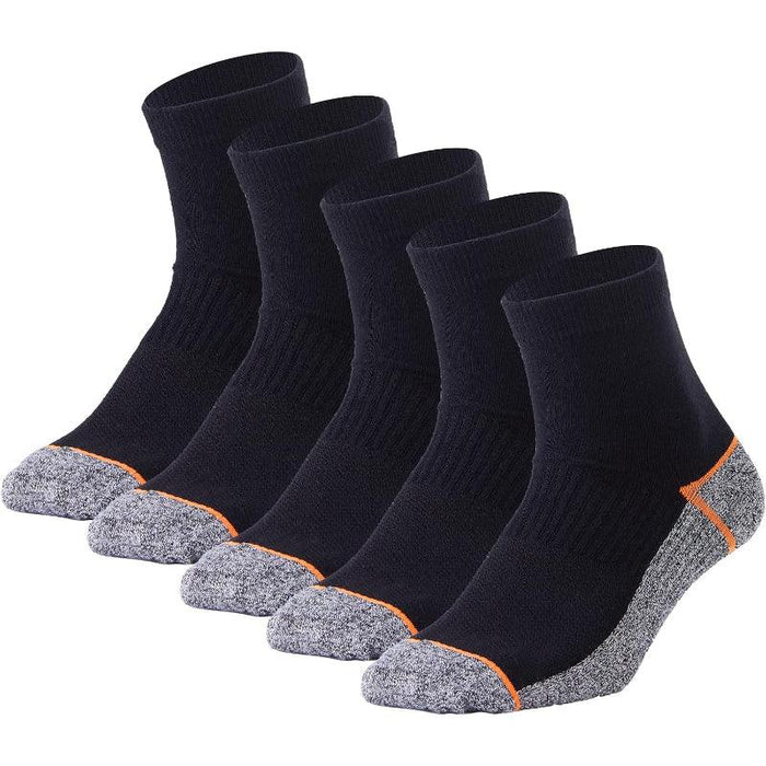 Pack Of 5 Copper Infused Quarter Antimicrobial Socks