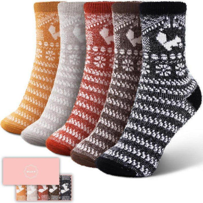 5 Pack Thick Diabetic Fuzzy Fluffy Socks – Warmth and all Seasons