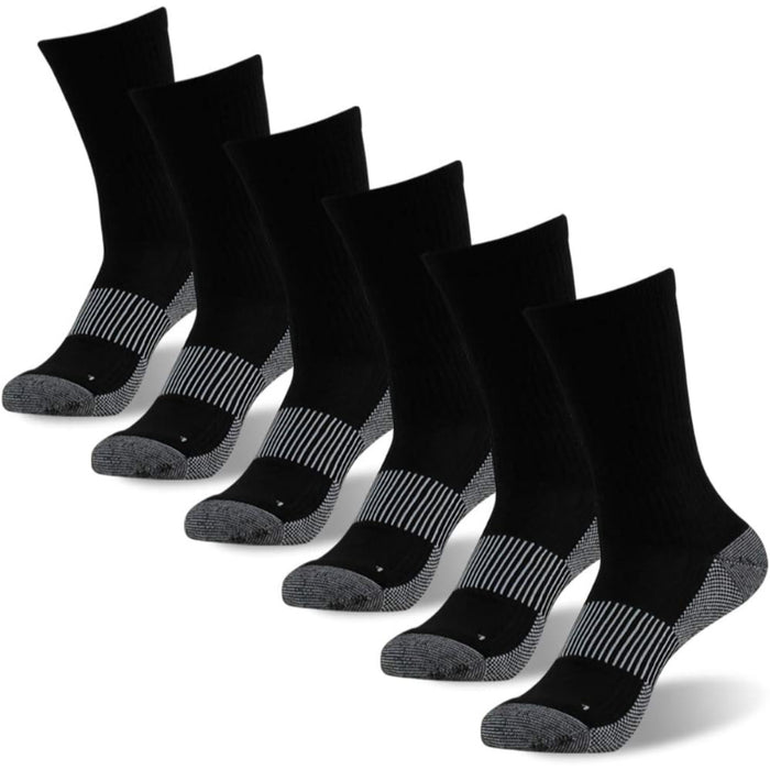 6 Pack Copper Compression Hiking Socks – Support and Freshness