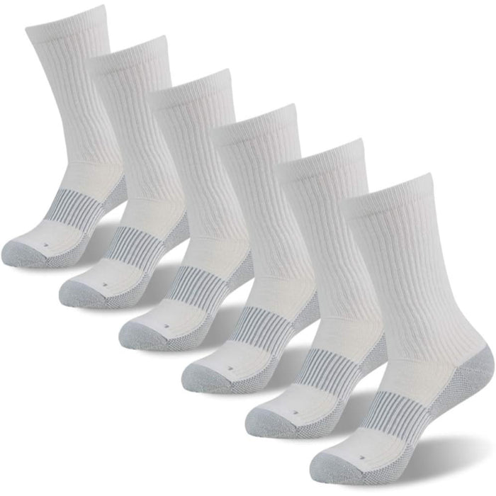 Pack Of 6 Copper Compression Hiking Antimicrobial Socks