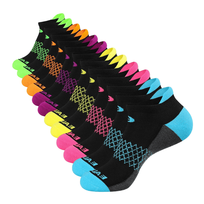 6 Pairs Cushioned Compression Socks –  Durable and Comfortable