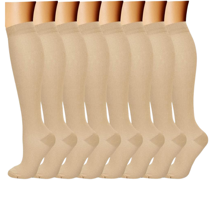 8-Pack Design Compression Socks - Support and Comfort