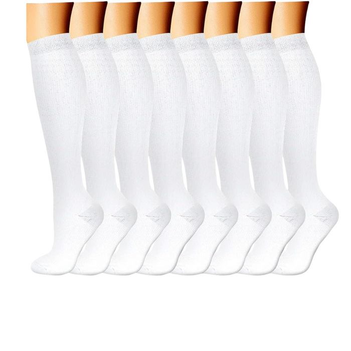 8-Pack Design Compression Socks - Support and Comfort