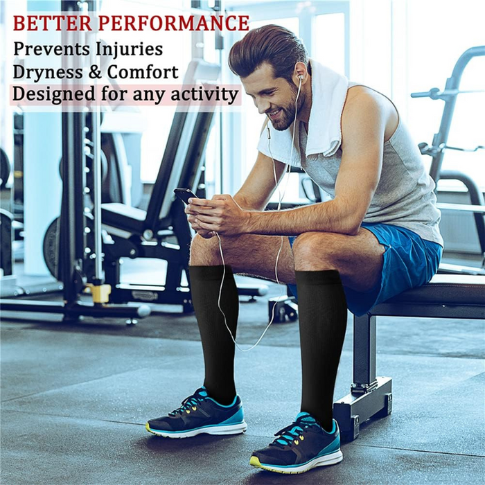 8-Pack Design Compression Socks - Support and Comfort