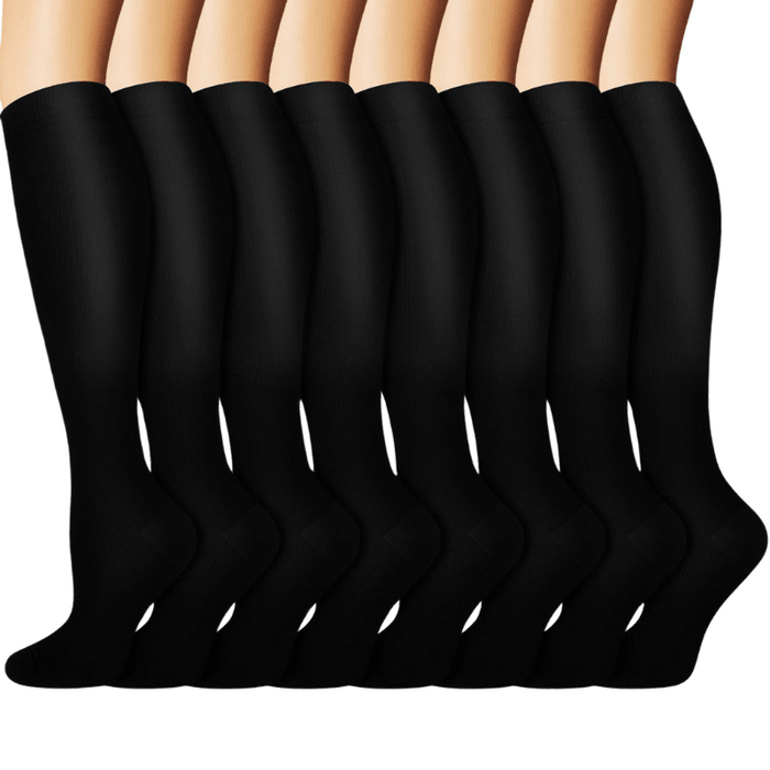 8-Pack Running Compression Socks - Support and Comfort