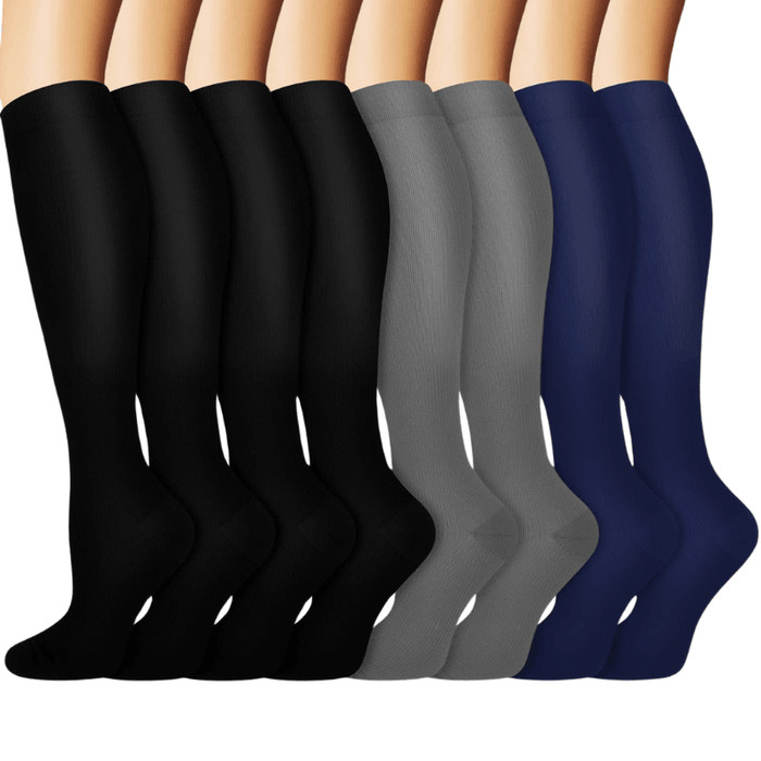 8-Pack Running Compression Socks - Support and Comfort