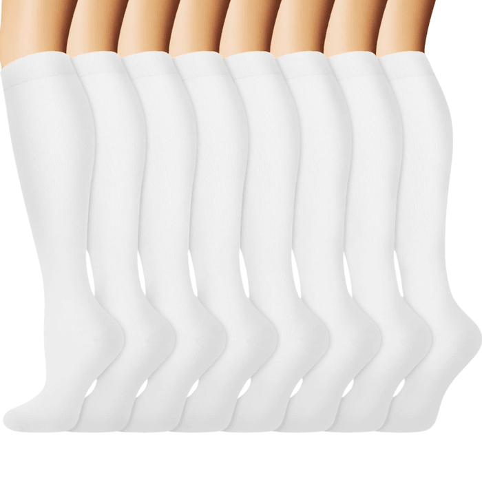 8-Pack Running Compression Socks - Support and Comfort