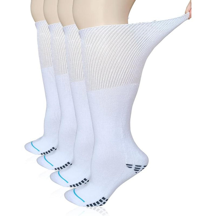 2-Pack Extra Wide Diabetic Socks - Cushioned and Comfortable