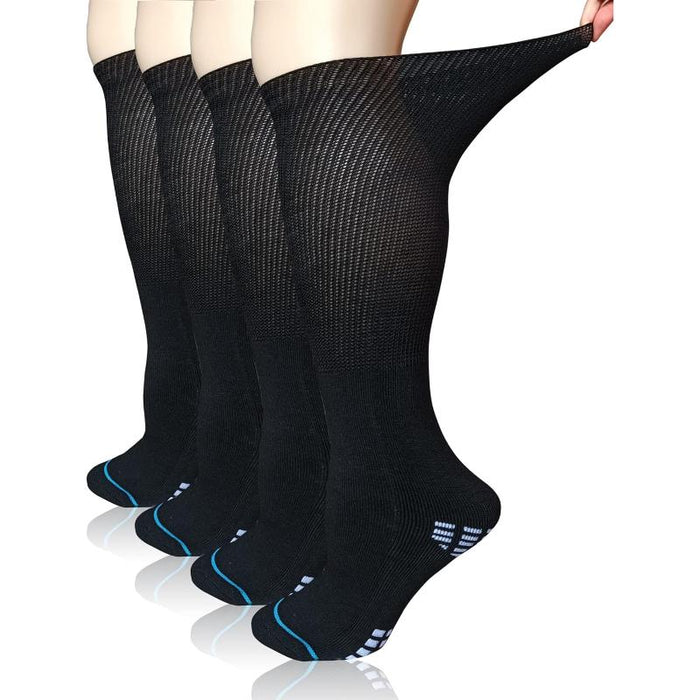 2-Pack Extra Wide Diabetic Socks - Cushioned and Comfortable