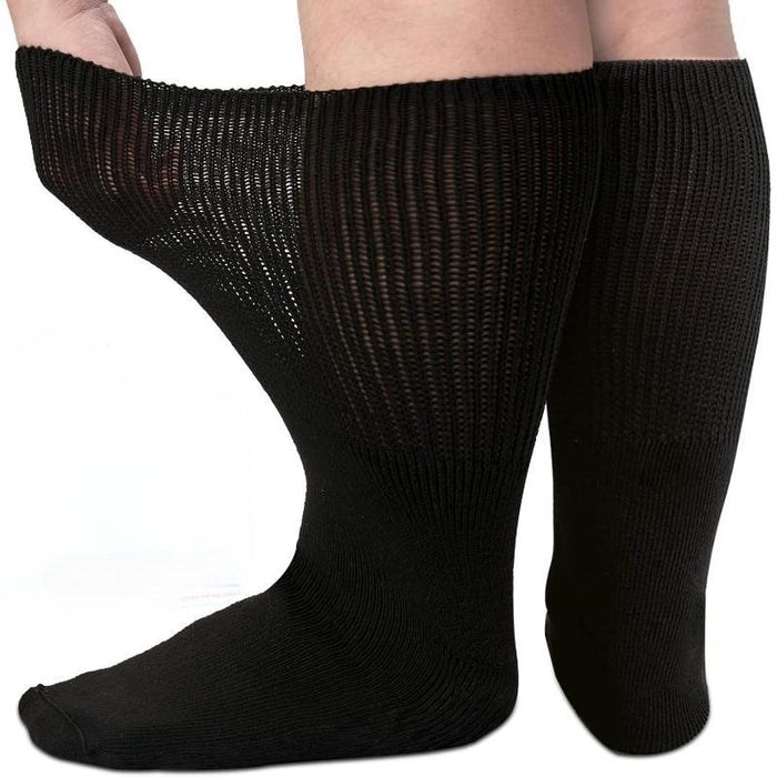 2-Pair Wide Diabetic Socks - Comfortable and Supportive