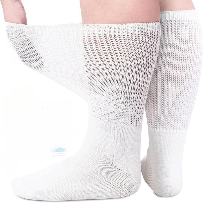 2-Pair Wide Diabetic Socks - Comfortable and Supportive